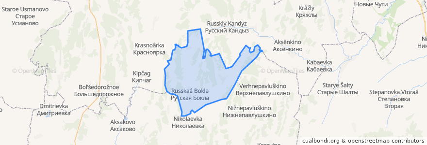 Mapa de ubicacion de Русскобоклинский сельсовет.