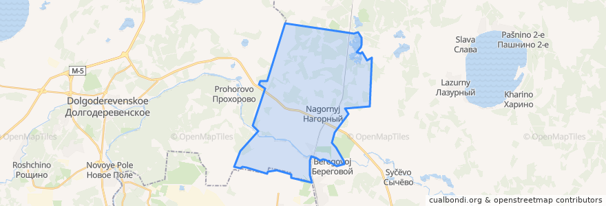 Mapa de ubicacion de Солнечное сельское поселение.