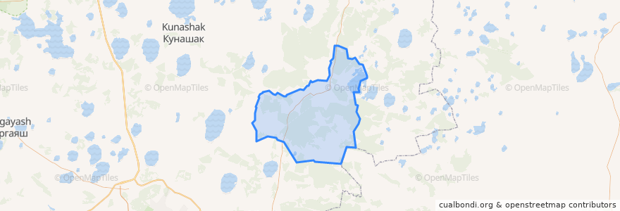 Mapa de ubicacion de Бродокалмакское сельское поселение.