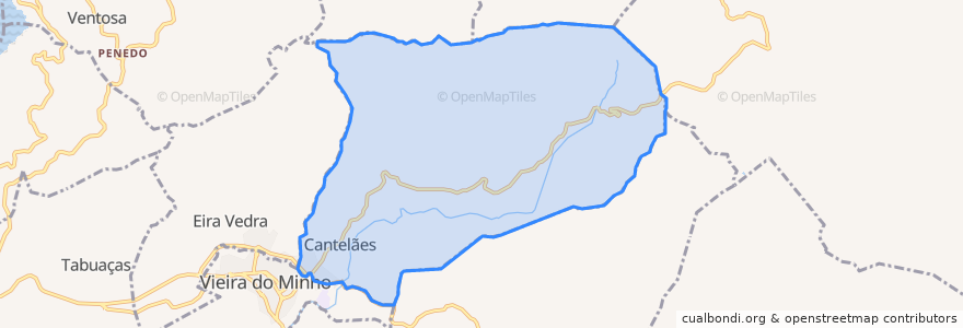 Mapa de ubicacion de Cantelães.