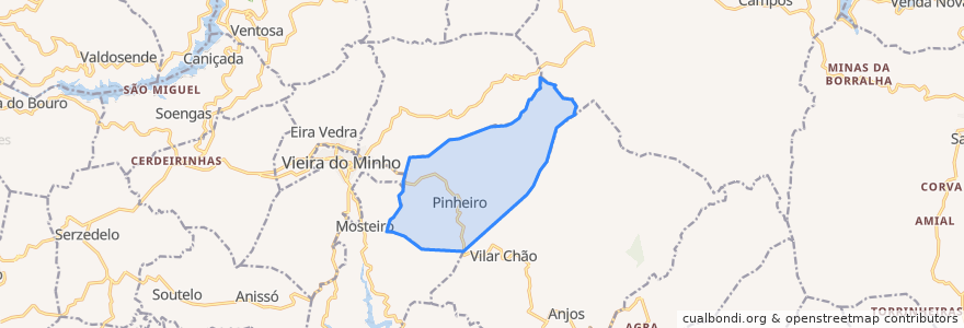 Mapa de ubicacion de Pinheiro.