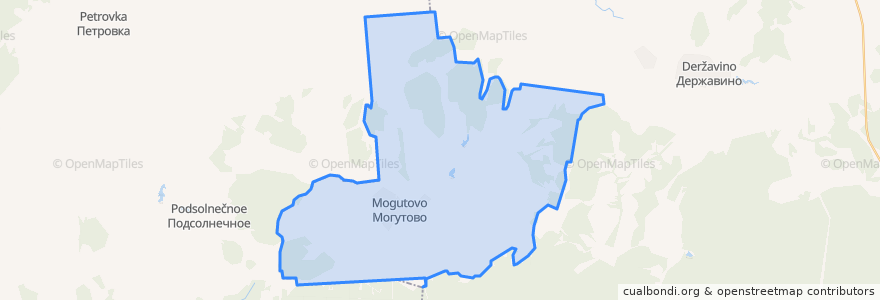 Mapa de ubicacion de Могутовский сельсовет.