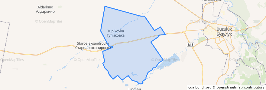 Mapa de ubicacion de Тупиковский сельсовет.