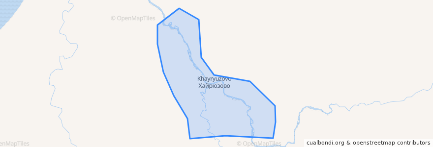 Mapa de ubicacion de сельское поселение Село Хайрюзово.