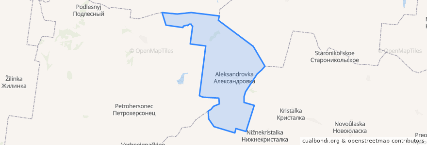 Mapa de ubicacion de Александровский сельсовет.