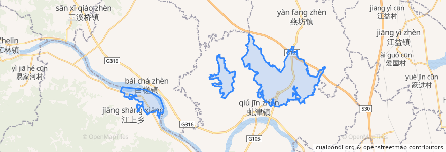 Mapa de ubicacion de 八角岭垦殖场.