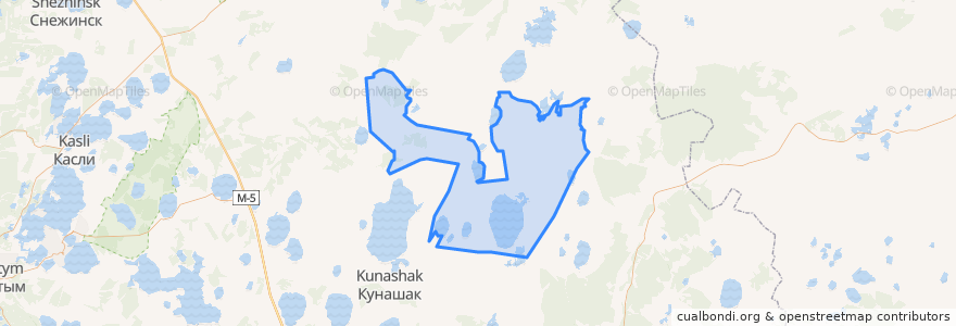 Mapa de ubicacion de Халитовское сельское поселение.