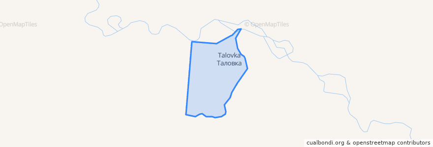 Mapa de ubicacion de сельское поселение Село Таловка.