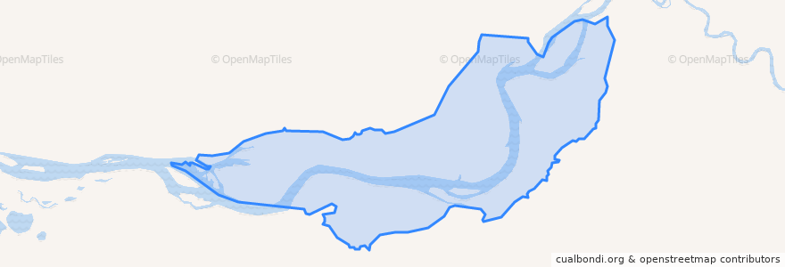 Mapa de ubicacion de сельское поселение Село Каменское.