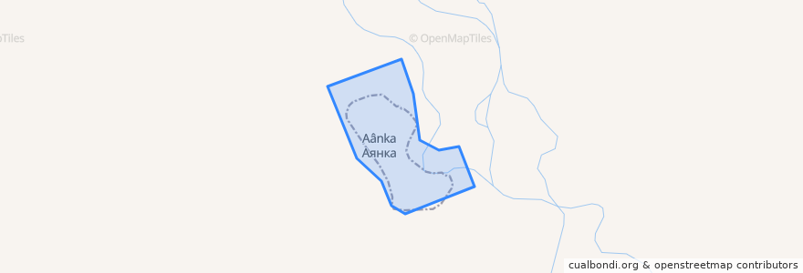 Mapa de ubicacion de сельское поселение Село Аянка.