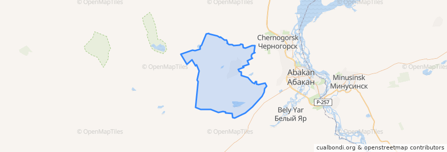 Mapa de ubicacion de Солнечный сельсовет.