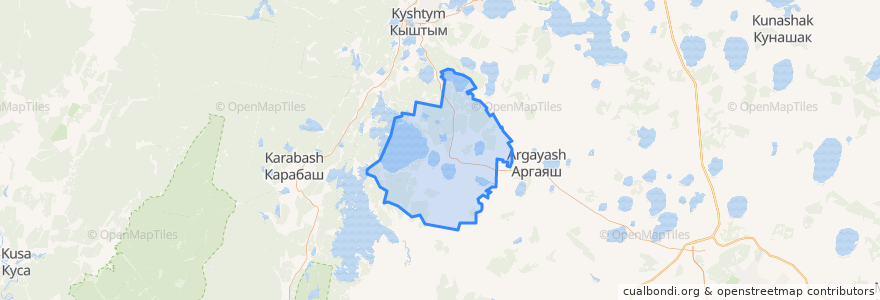 Mapa de ubicacion de Кузнецкое сельское поселение.