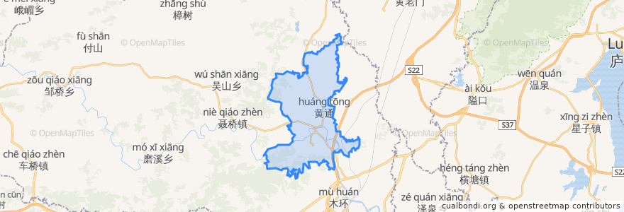 Mapa de ubicacion de 丰林镇.