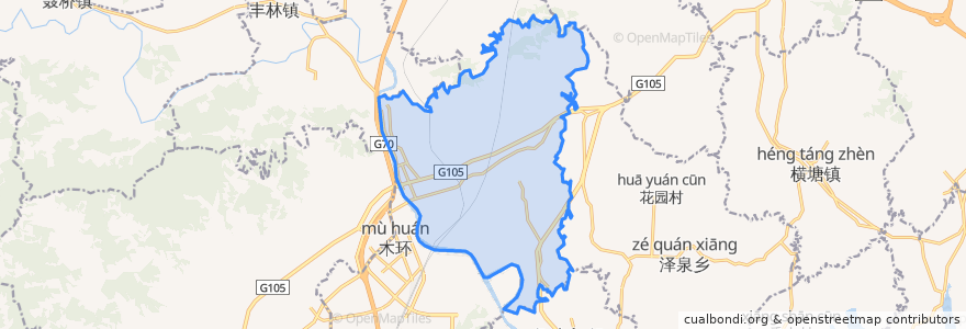 Mapa de ubicacion de 河东乡.