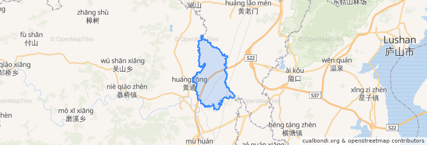 Mapa de ubicacion de 高塘乡.