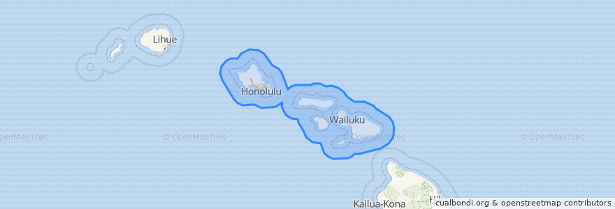 Mapa de ubicacion de United States of America (Middle Hawai'ian Islands territorial waters).
