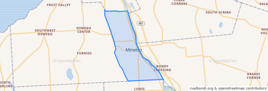 Mapa de ubicacion de Minetto.