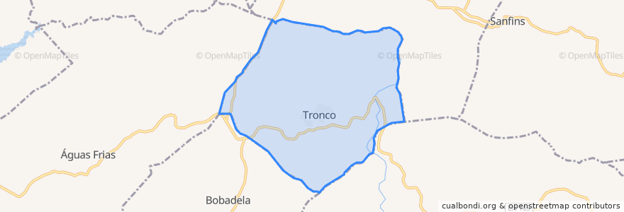 Mapa de ubicacion de Tronco.