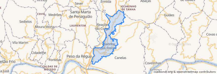 Mapa de ubicacion de Vilarinho dos Freires.