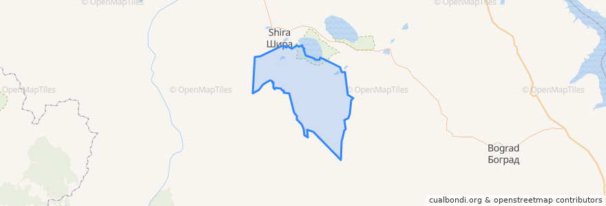 Mapa de ubicacion de Спиринский сельсовет.