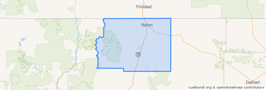 Mapa de ubicacion de Colfax County.