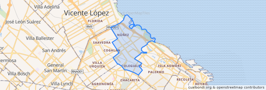 Mapa de ubicacion de Comuna 13.