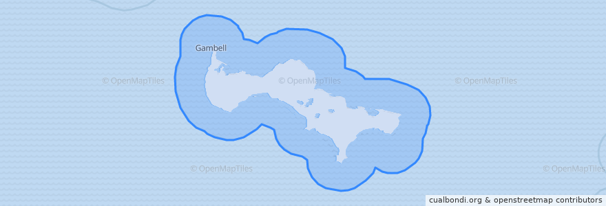 Mapa de ubicacion de United States of America (Saint Lawrence Island).