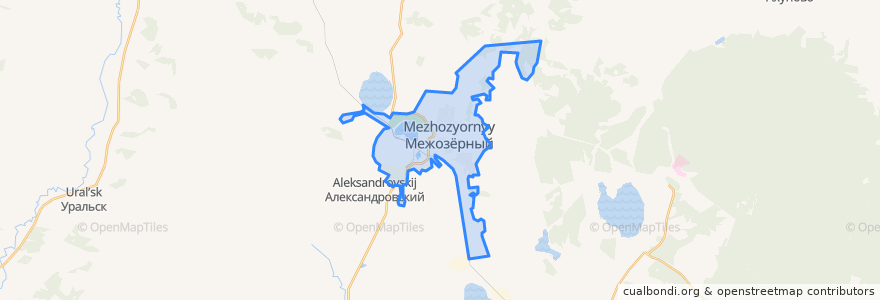 Mapa de ubicacion de Межозёрное городское поселение.