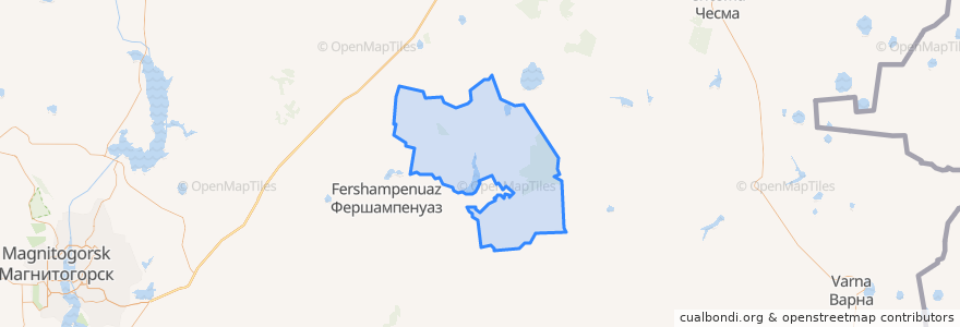 Mapa de ubicacion de Куликовское сельское поселение.