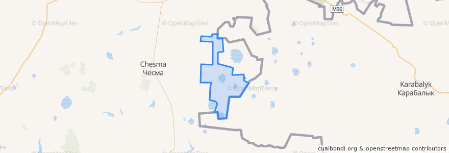 Mapa de ubicacion de Тарутинское сельское поселение.