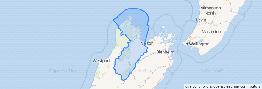 Mapa de ubicacion de Tasman.