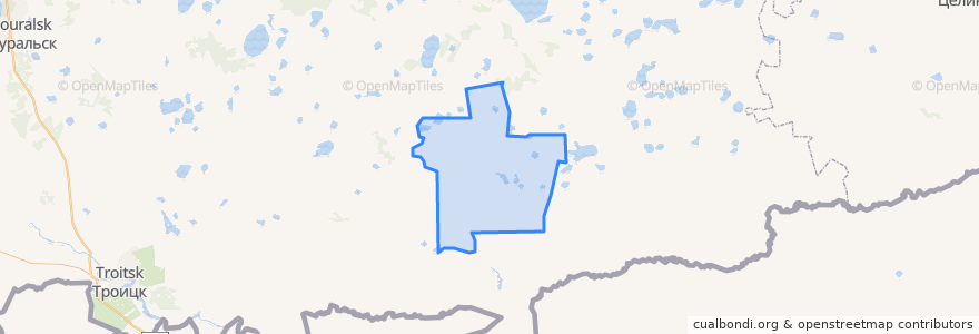 Mapa de ubicacion de сельское поселение Подовинное.