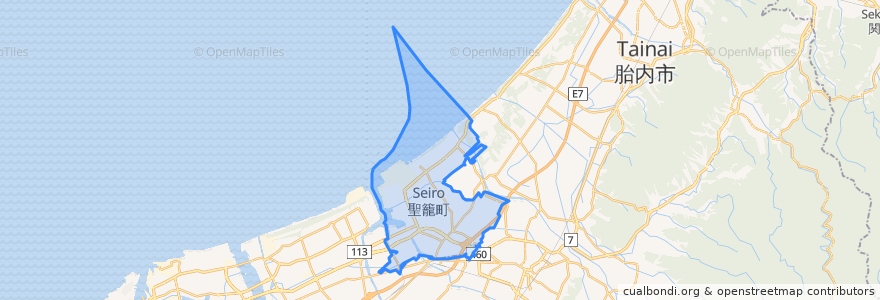 Mapa de ubicacion de Seiro.