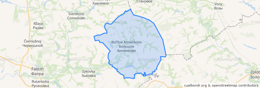 Mapa de ubicacion de Большеанненковский сельсовет.