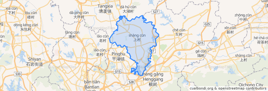 Mapa de ubicacion de Fenggang Town.