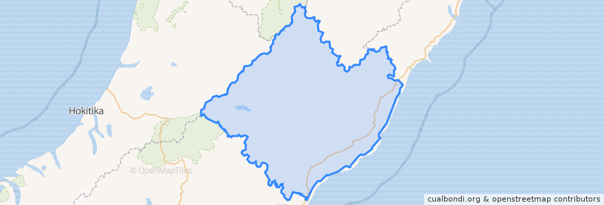 Mapa de ubicacion de Hurunui District.