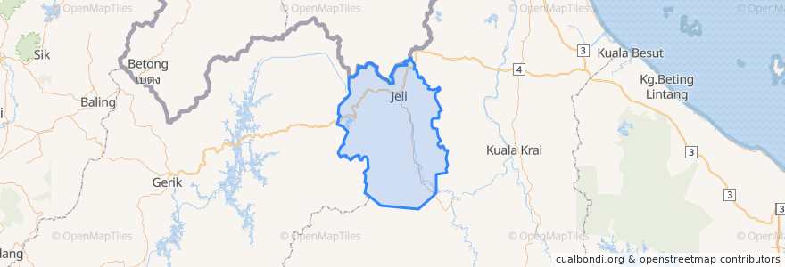 Mapa de ubicacion de جيلي / Jeli.