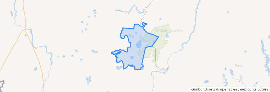 Mapa de ubicacion de Полистовское сельское поселение.