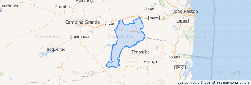 Mapa de ubicacion de Região Geográfica Imediata de Itabaiana.