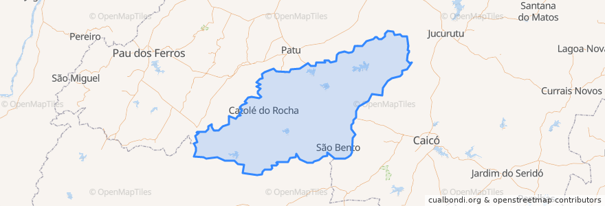 Mapa de ubicacion de Região Geográfica Imediata de Catolé do Rocha-São Bento.