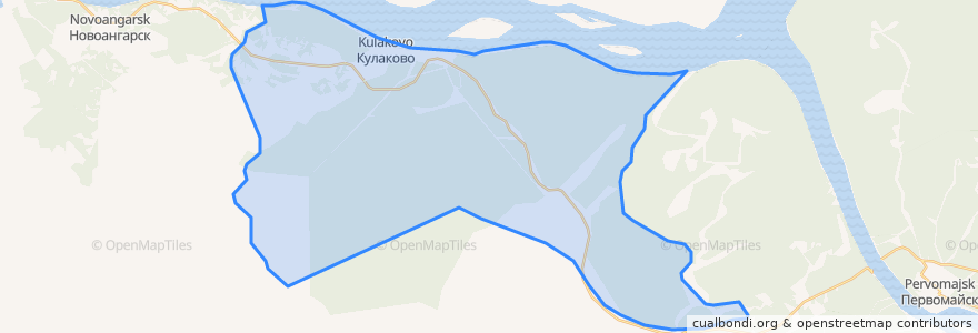 Mapa de ubicacion de Кулаковский сельсовет.