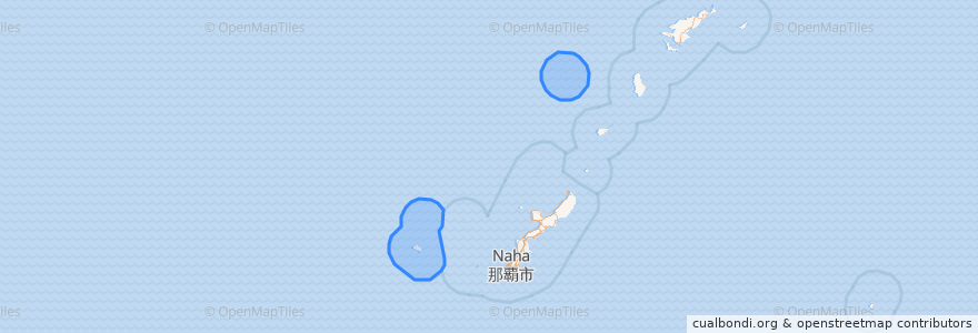 Mapa de ubicacion de 久米島町.