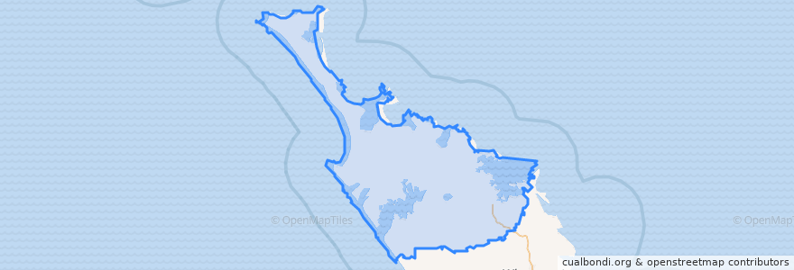 Mapa de ubicacion de Far North District.