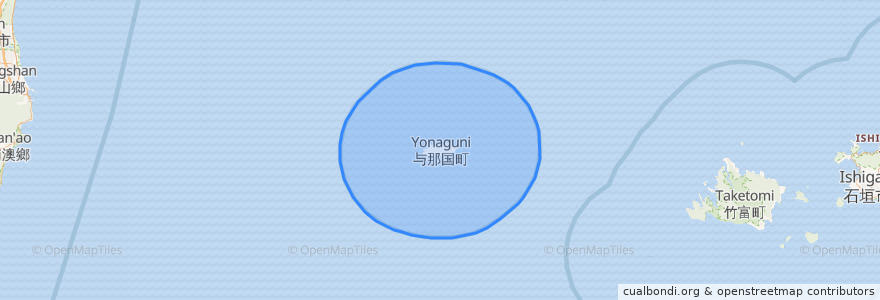 Mapa de ubicacion de 与那国町.