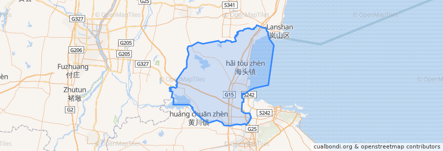 Mapa de ubicacion de 赣榆区.