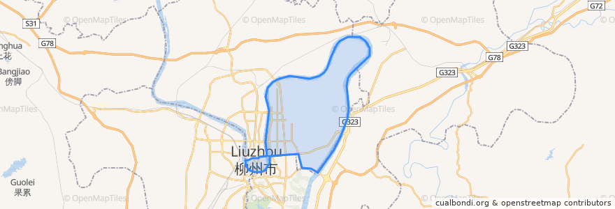 Mapa de ubicacion de 城中区.