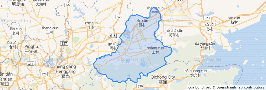 Mapa de ubicacion de Nouveau district de Pingshan.