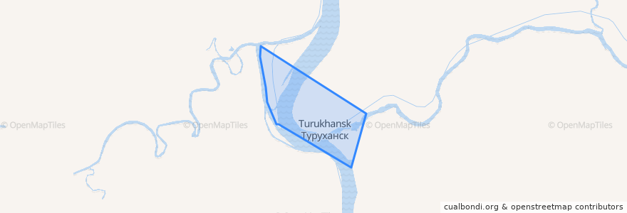 Mapa de ubicacion de Туруханский сельсовет.