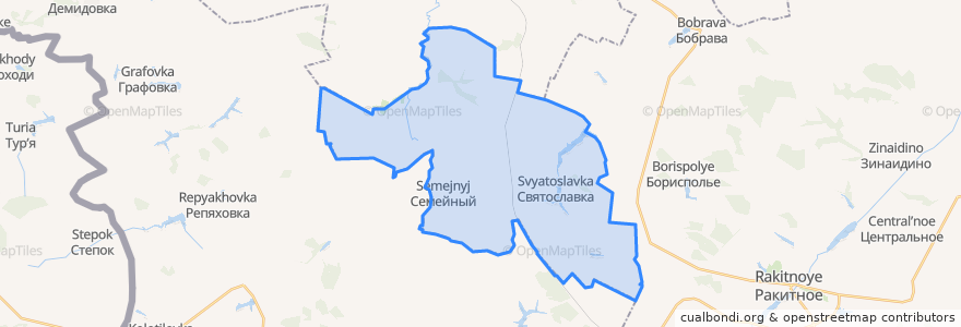 Mapa de ubicacion de Илёк-Кошарское сельское поселение.