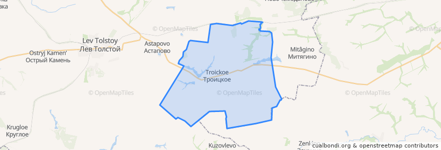 Mapa de ubicacion de Троицкий сельсовет.